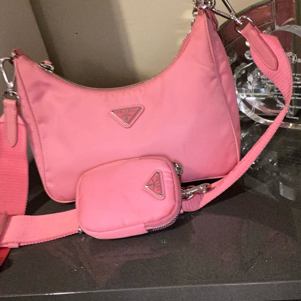 Prada cross body begonia pink